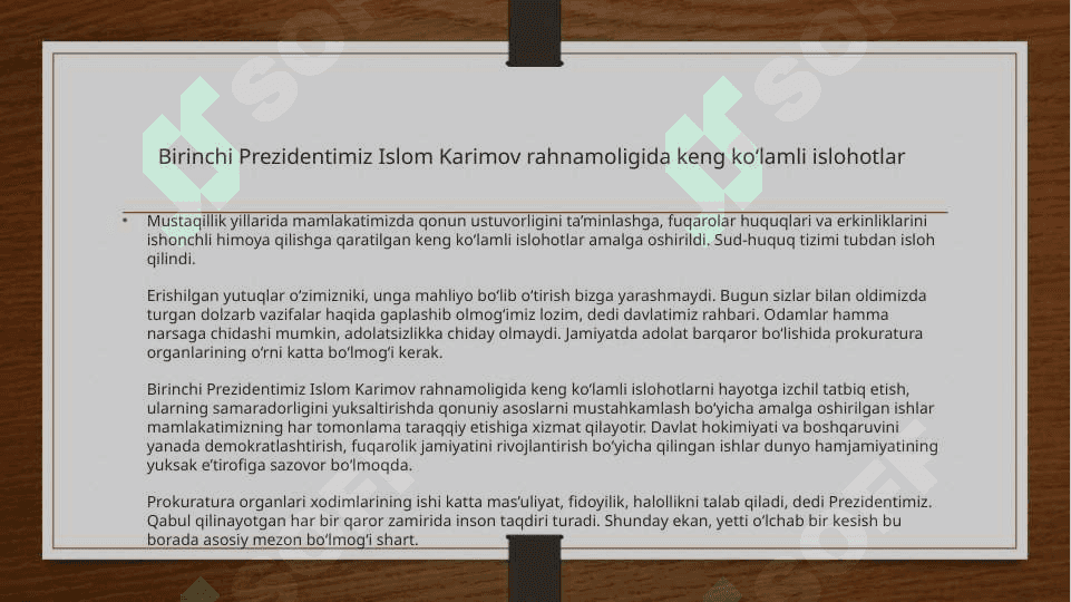Qonun ustivorligi taminlashning asosiy mezonlari 3
