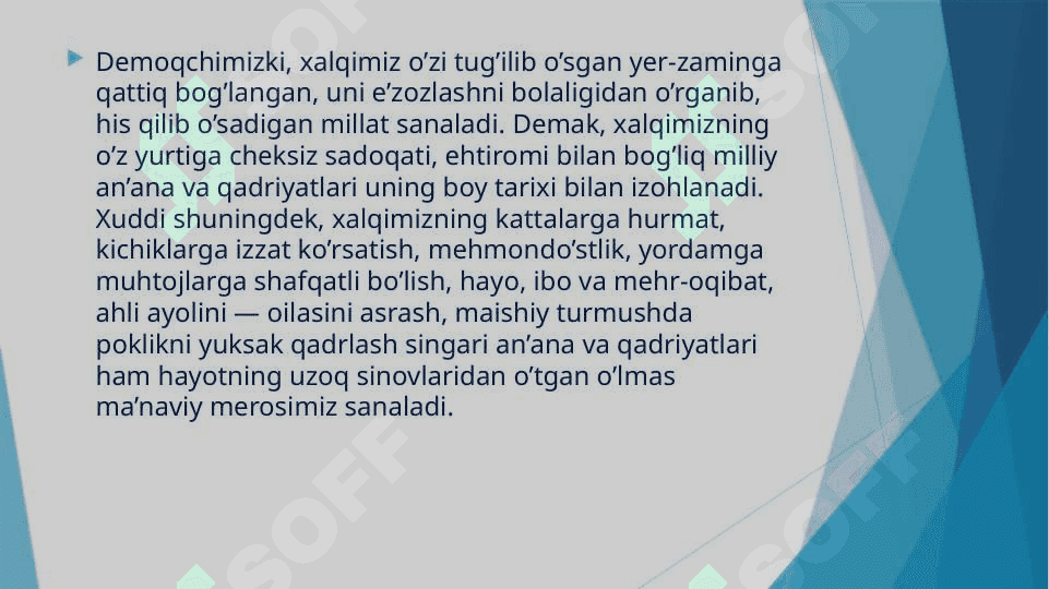O’zbekistonda milliy qadriyatlar va tarixni tiklash borasida amalga oshiriladigan islohotlar 7
