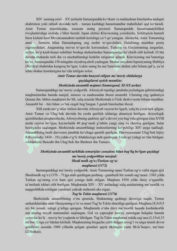 Temuriylar hukmronligi davrida siyosiy, ijtimoiy-iqtisodiy  hayot 3