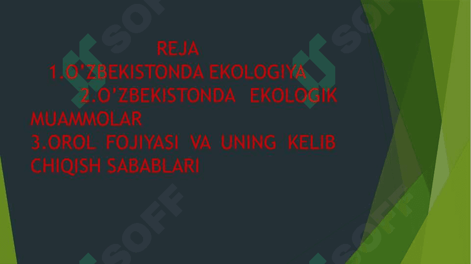 O’ZBEKISTONDA EKOLOGIK MUAMMOLARNI BARTARAF ETISHNING KONSEPTUAL ASOSLARI 2