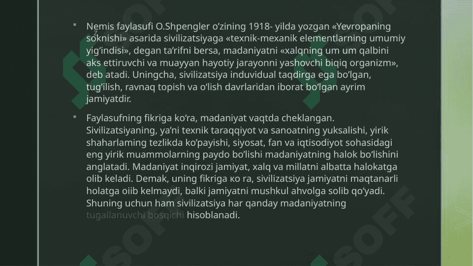 Madaniyat va Sivilizatsiya tushunchalari 4
