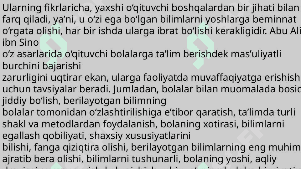 Zamonaviy pedagogikada pedagoglik kasbi va unga qo'yilgan talablar 7