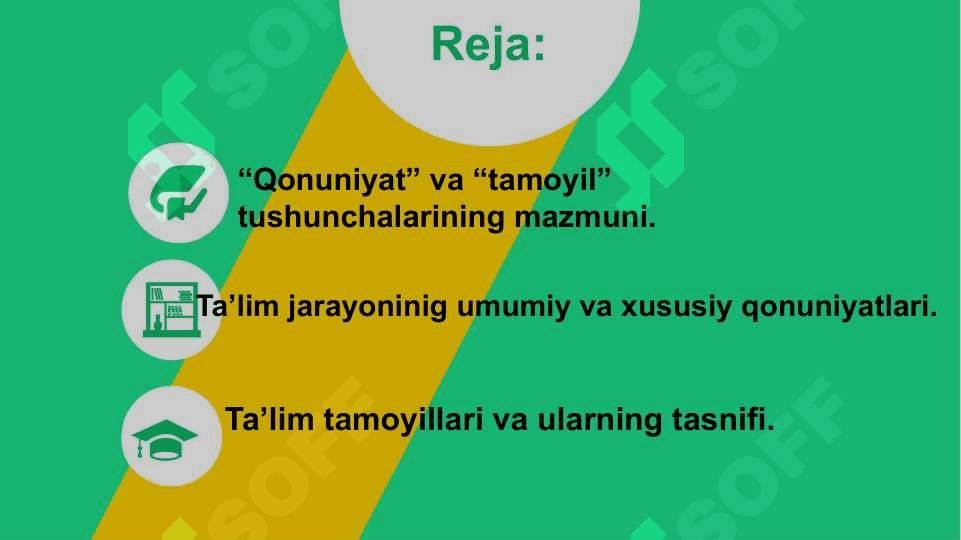 Ta’lim jarayonining qonuniyatlari  va tamoyillari 2