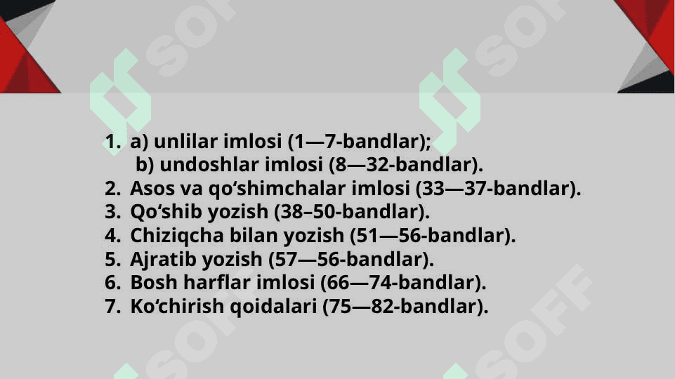 O’zbek tili imlo  qoidalari 5