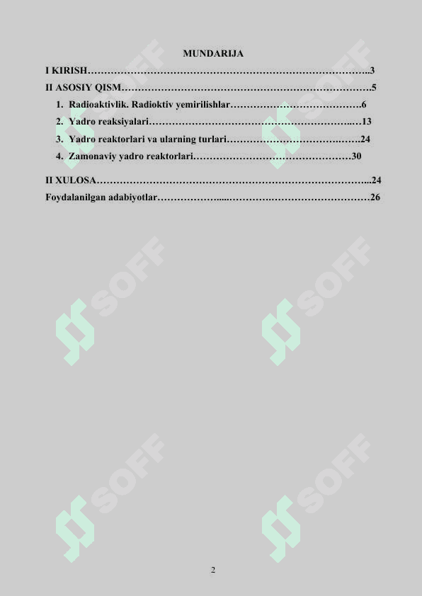Zamonaviy yadro reaktorlari va ularning turlari 2