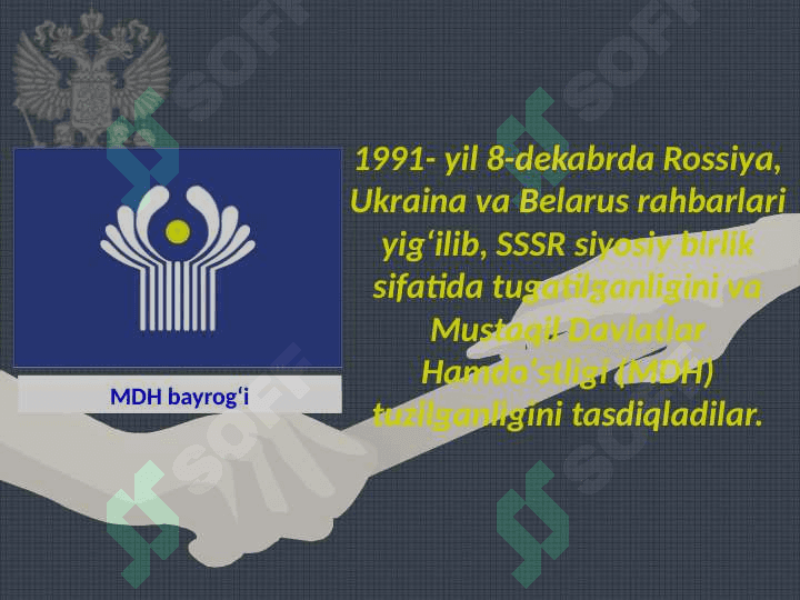 Sovet davlatining parchalanishi va sobiq sovet respublikalarida mustaqillikning e’lon qilinishi 3