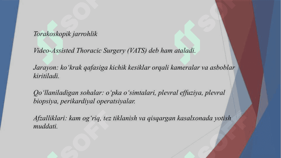 Xirurgiyada kichik invaziv aralashuvlari 6