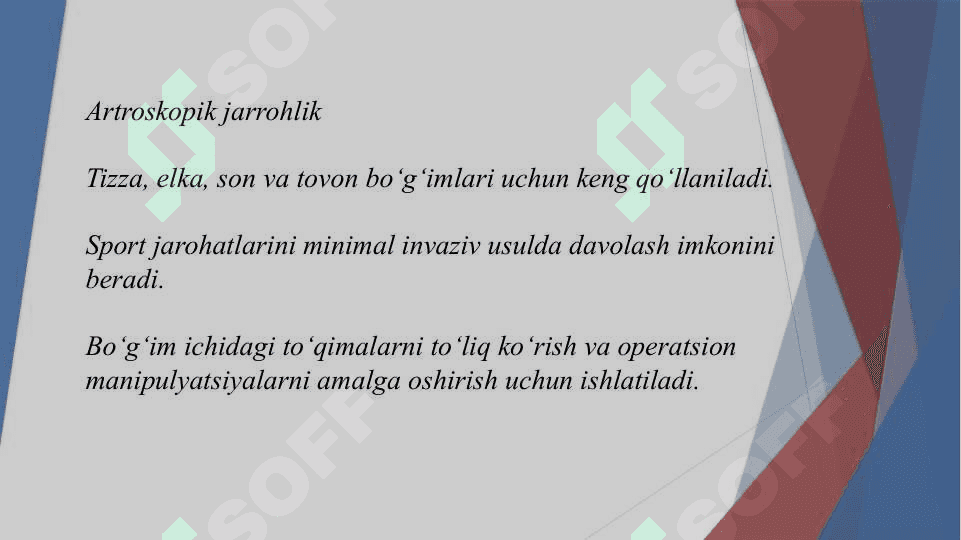 Xirurgiyada kichik invaziv aralashuvlari 8