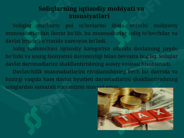 SOLIQLAR VA SOLIQ SIYOSATI 4