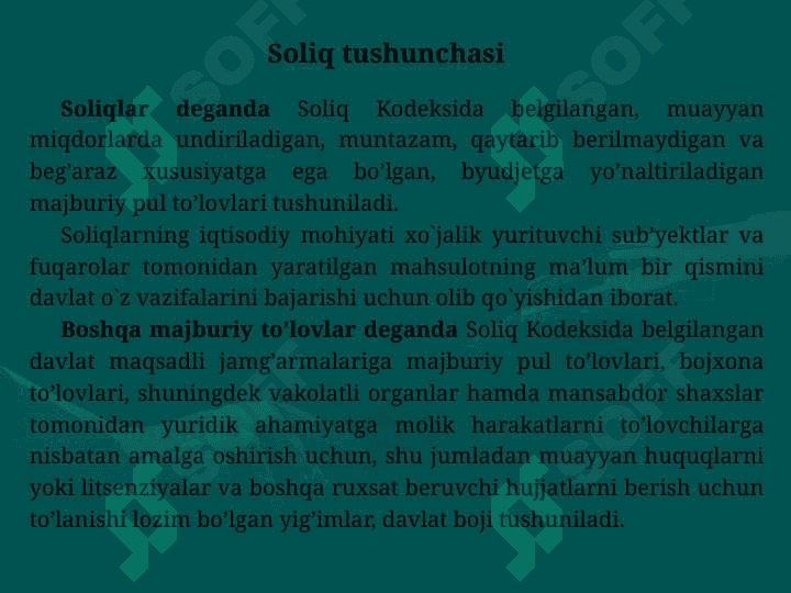 SOLIQLAR VA SOLIQ SIYOSATI 5
