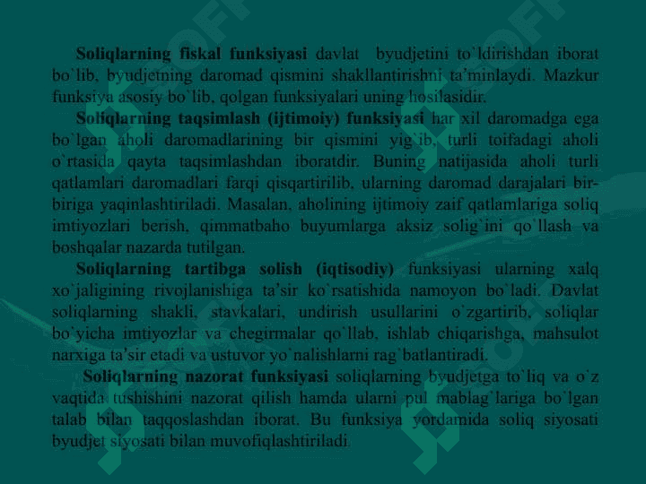 SOLIQLAR VA SOLIQ SIYOSATI 7