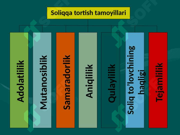 SOLIQLAR VA SOLIQ SIYOSATI 8