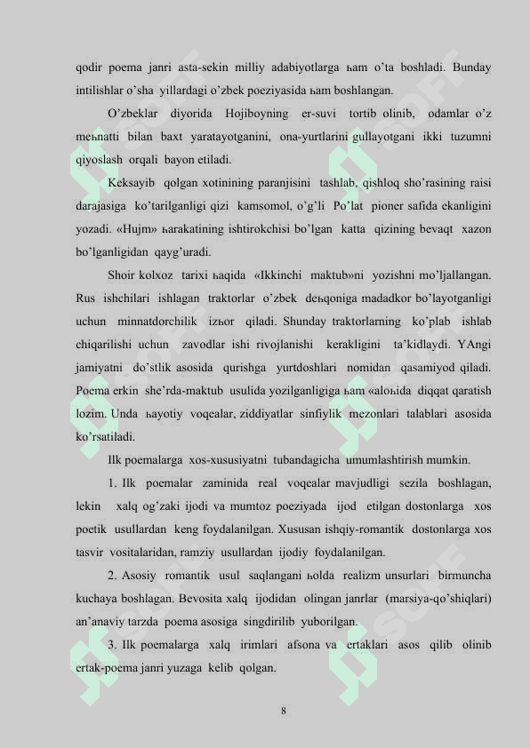 O'zbek adabiyotida poema janri taraqqiyoti 8