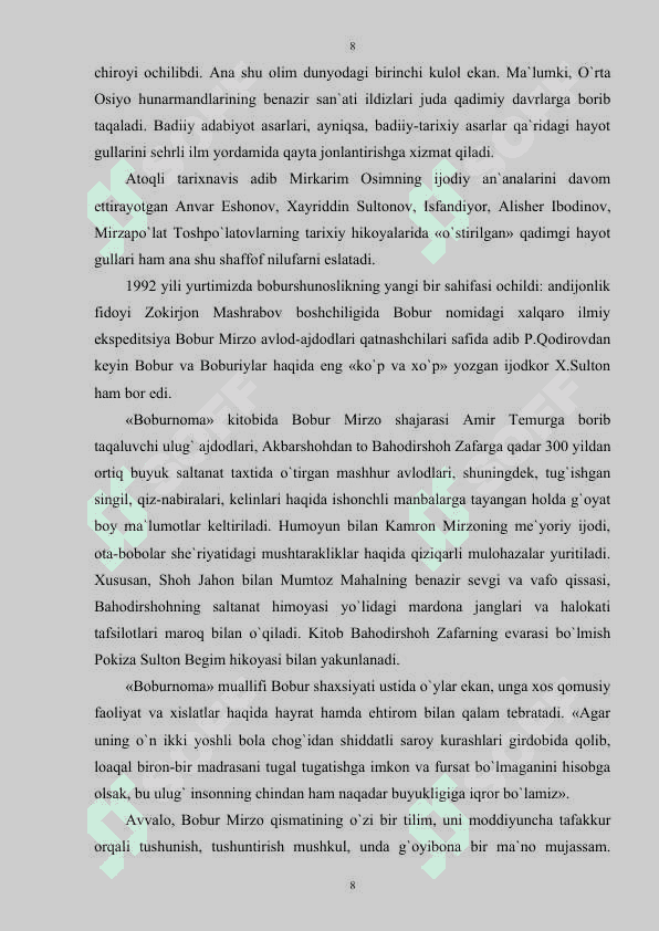 O'zbek adabiyotida tarixiy hikoya 8