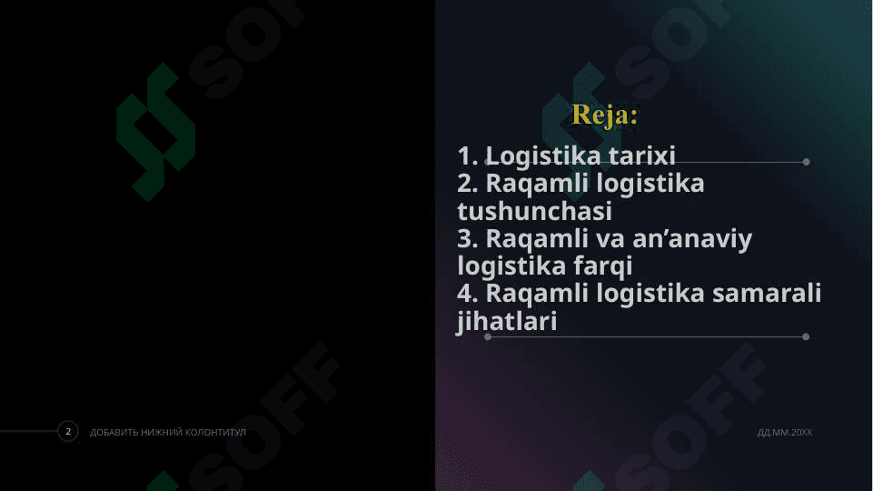 Elektron tijoratda raqamli logistika 2