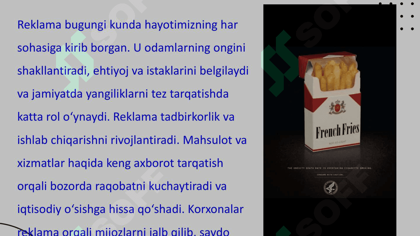 Reklamaning ijtimoiy mazmuni va mohiyati 3