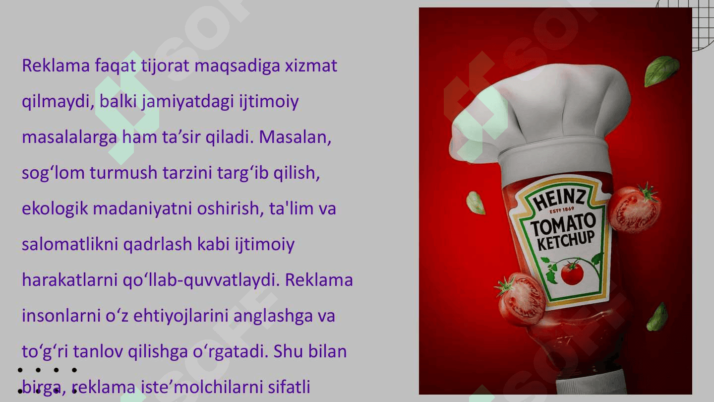 Reklamaning ijtimoiy mazmuni va mohiyati 4