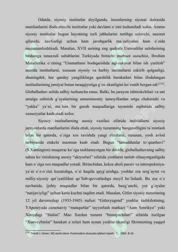 Siyosiy institutlarning globallashuvi 3