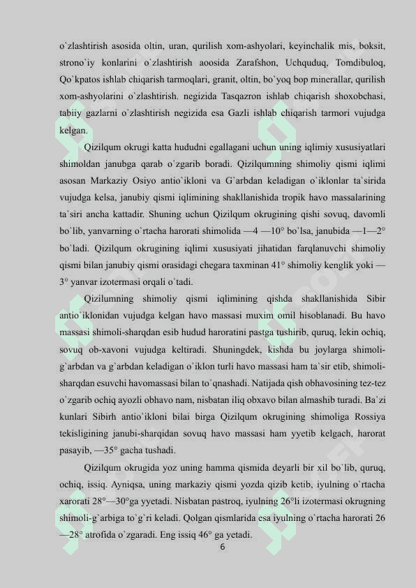 QIZILQUM TABIIY GEOGRAFIK OKRUGI 6