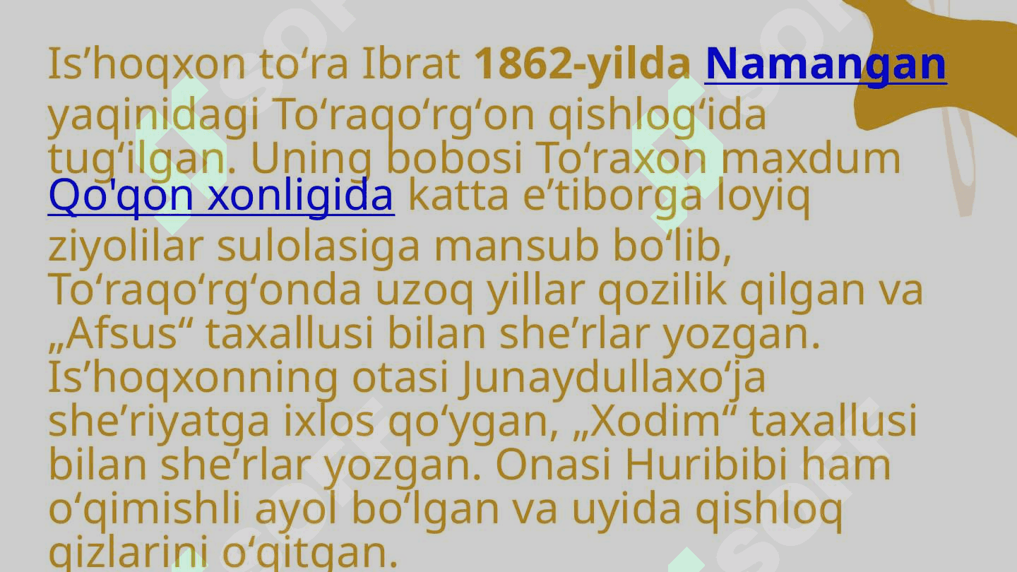 Is'hoqxon Ibrat hayoti va ijodi 4