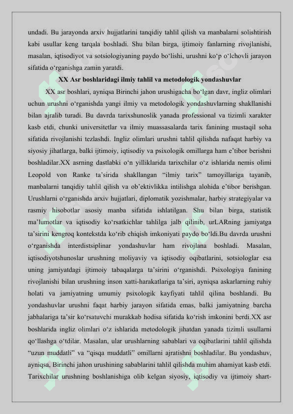 Yuz yillik urushi tarixiga oid ingliz tilidagi tadqiqotlar 25 7