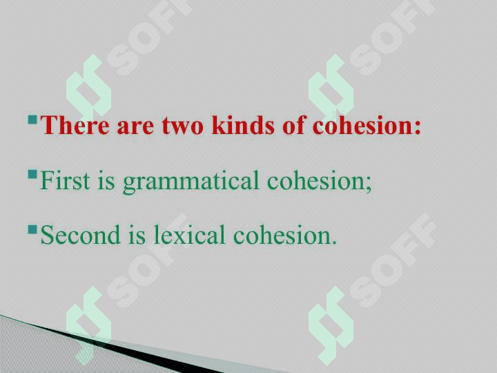 Grammatical cohesion in discourse references 3