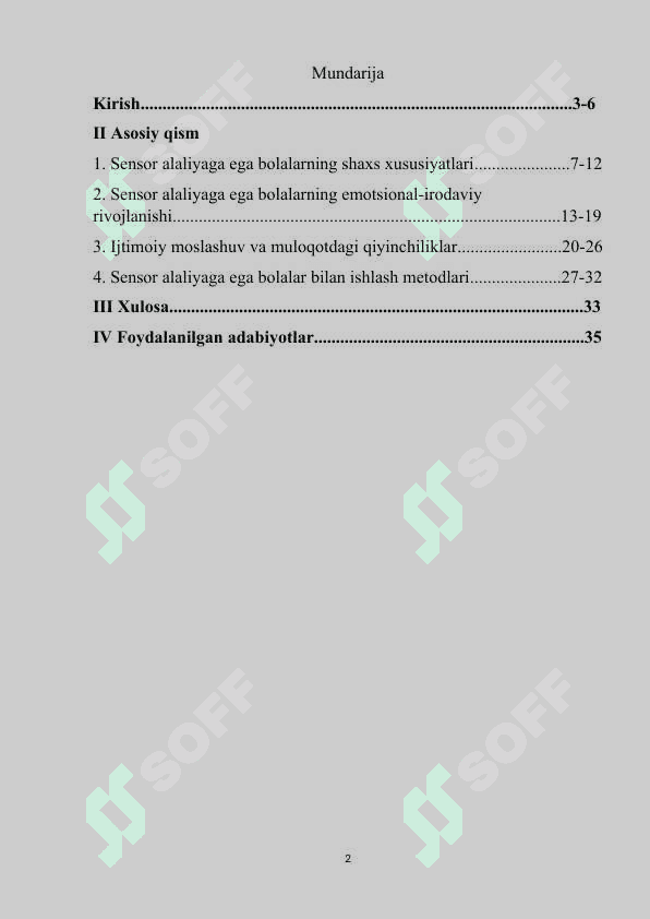 "Sensor alaliyaga ega bolalarning shaxs xususiyatlari" 2