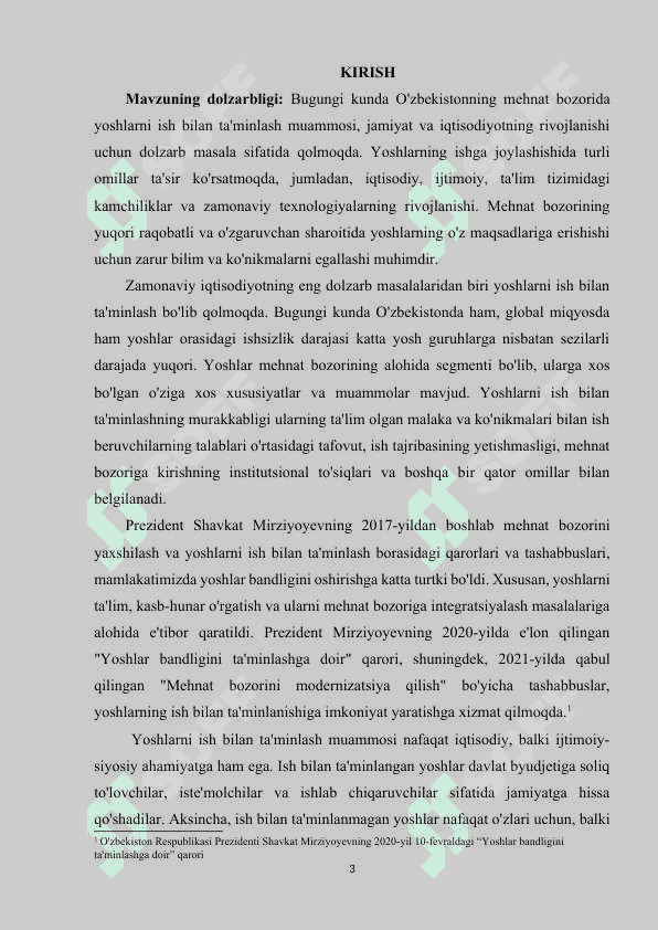 Mehnat bozorida yoshlarni ish bilan ta'minlash muammolari 3