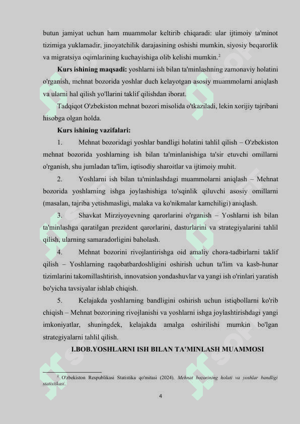 Mehnat bozorida yoshlarni ish bilan ta'minlash muammolari 4