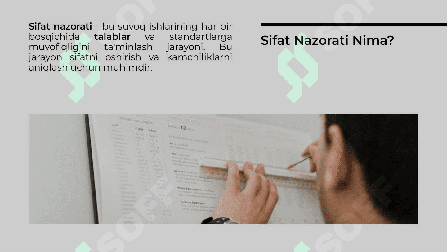 Suvoq ishlari sifatini nazorat qilish talablari 3