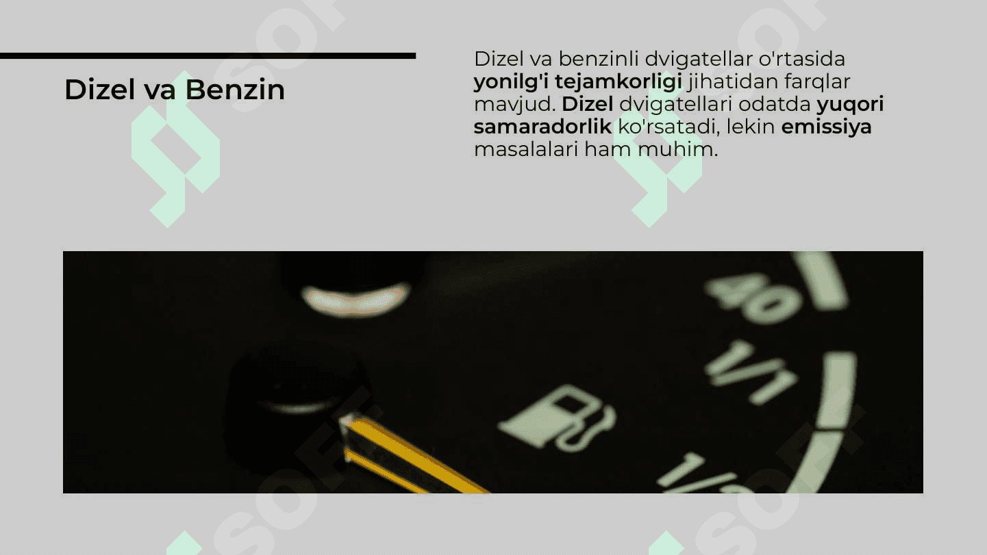 Yonilg'i tejamkorligiga avtomobilning konstruksiyasi va ekplotatsiya sharoitining ta'siri 6