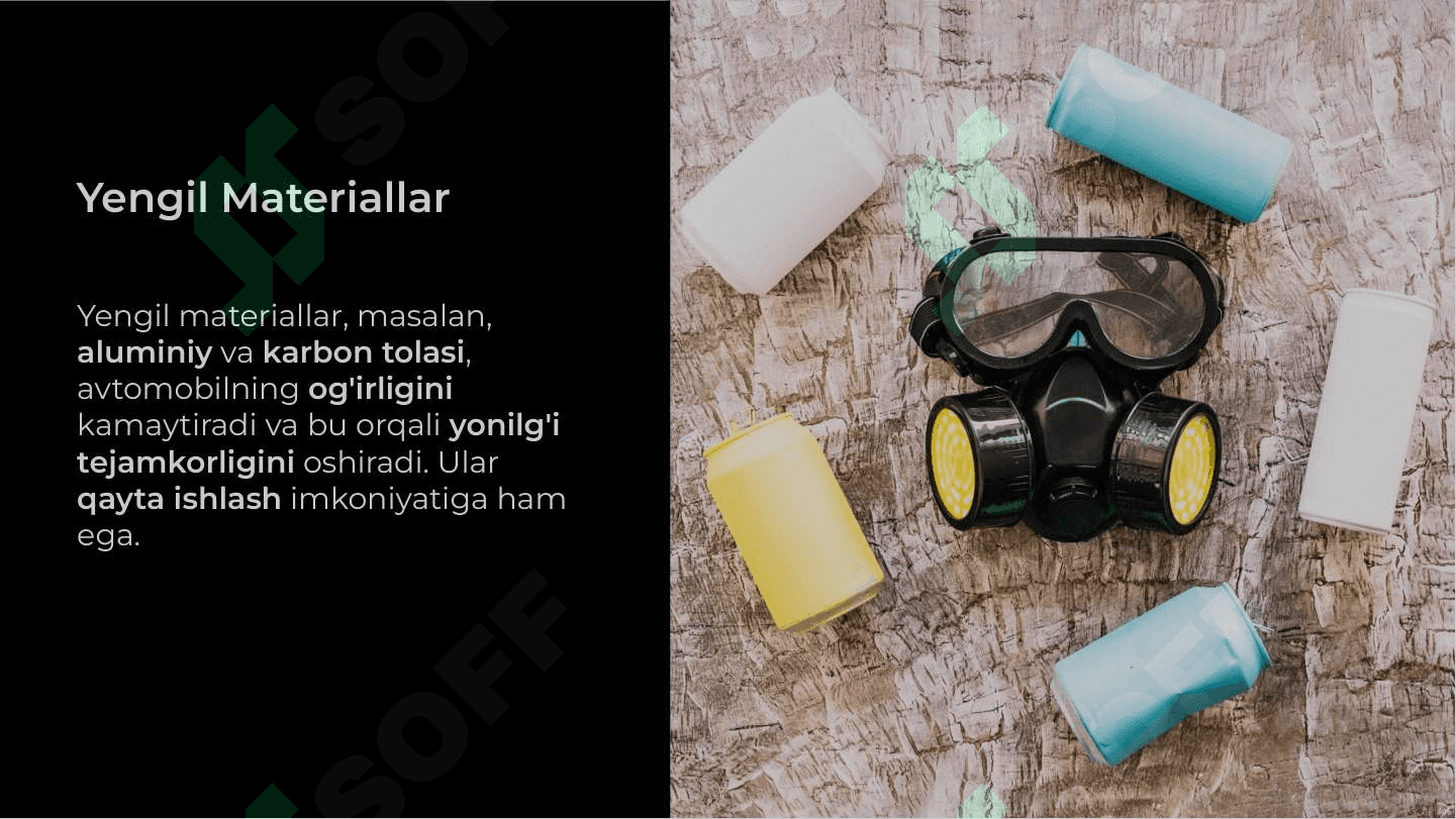Yonilg'i tejamkorligiga avtomobilning konstruksiyasi va ekplotatsiya sharoitining ta'siri 8