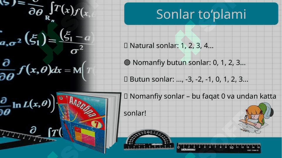 Nomanfiy sonlar ustida arifmetik amallarni o‘rgatish metodikasi 8