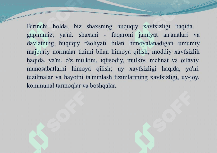 SHAXSNING IQTISODIY XAVFSIZLIGI 3