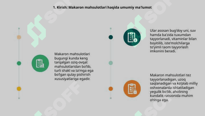 Makaron mahsulotlarini ishlab chiqarish texnologik bosqichlari 3