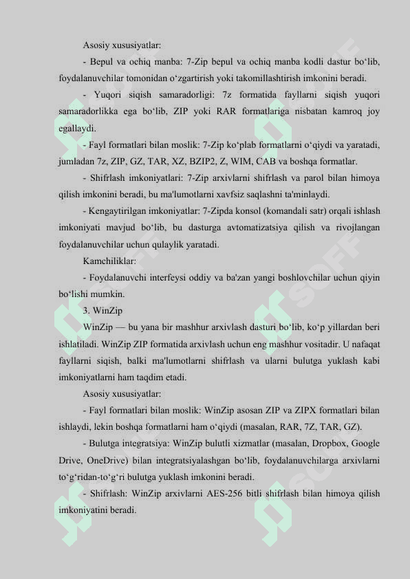 Fayllarni arxivlash. Kompyuter viruslaridan saqlanish 6