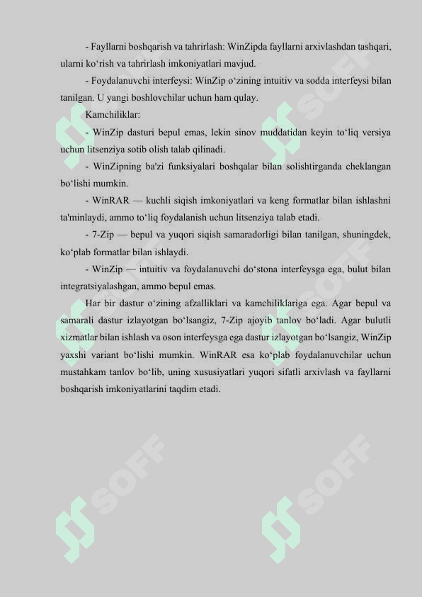 Fayllarni arxivlash. Kompyuter viruslaridan saqlanish 7
