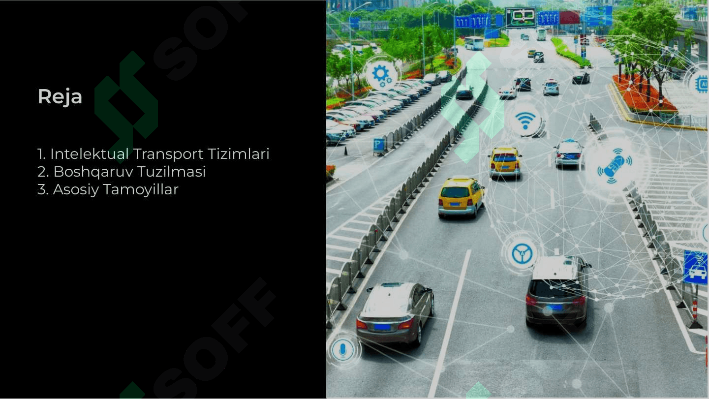 Intelektual transport tizimini boshqaruv tuzilmasi 2