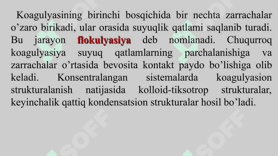 Dispers sistemalarning barqarorligi va koagulyatsiyasi 7