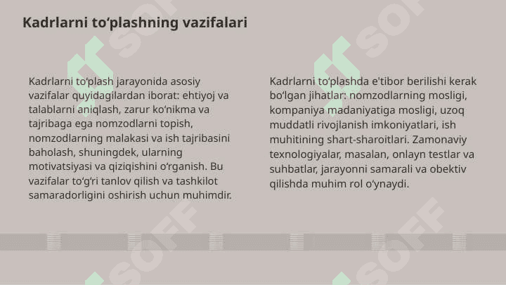 Kadrlarni to'plash va tanlash usullari 4