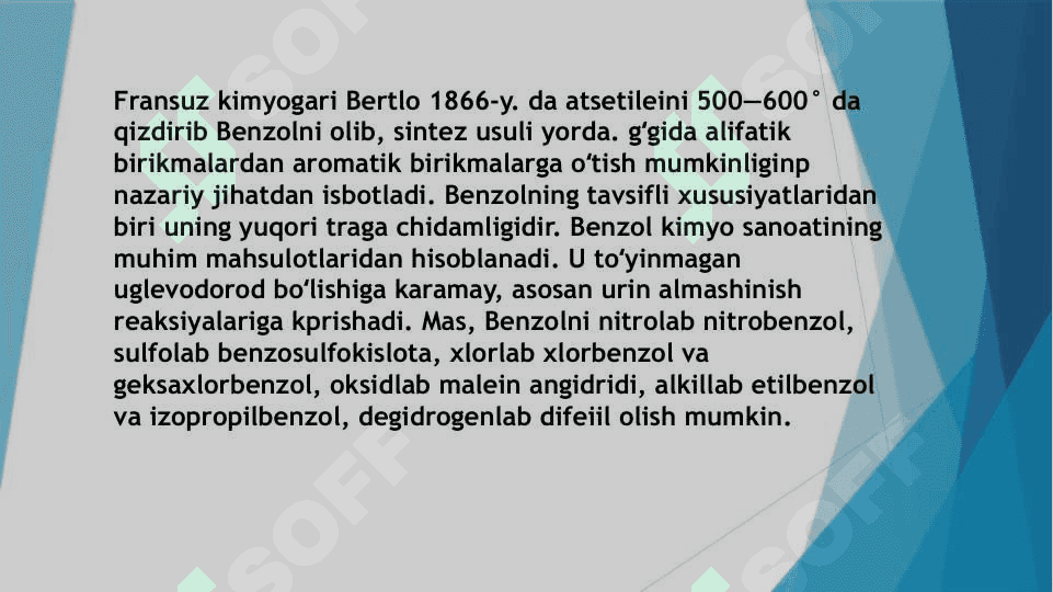 Benzol haqida ma’lumot  Benzilning xossalari Benzol olinishi, ishlatilishi va formulalari Hulosa 3