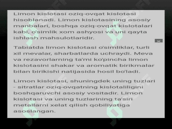 Limon kislotasi 3