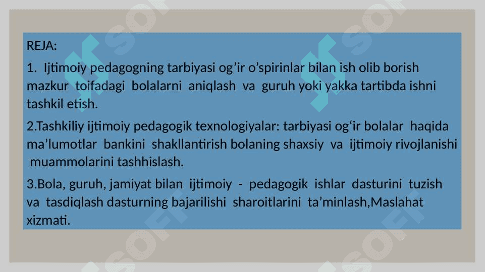Tarbiyasi og‘ir bolalar bilan ishlashning ijtimoiy pedagogik texnologiyalari 2