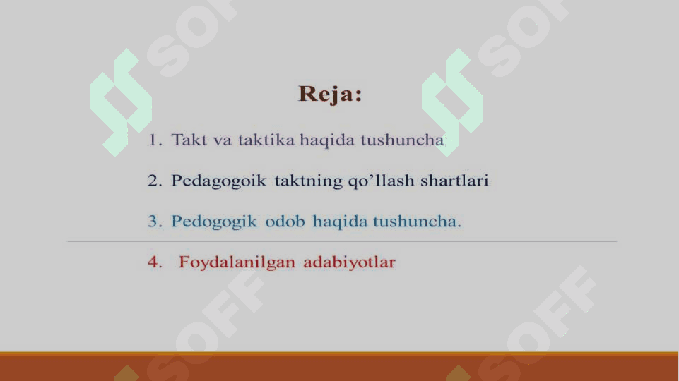 Pedagogik taktni qoʻllash shartlari 2