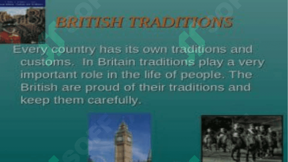 Customs and traditions of Great Britain 2