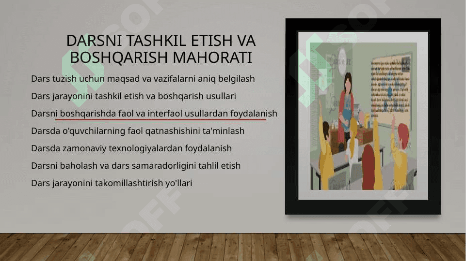 Dars jarayonida pedagogning mahorati 3