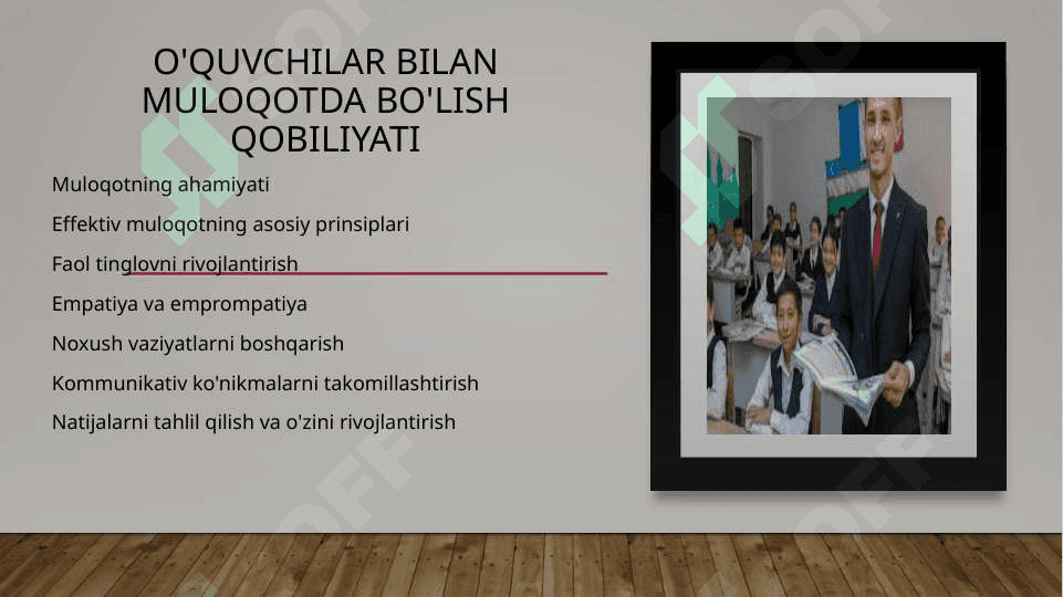 Dars jarayonida pedagogning mahorati 4