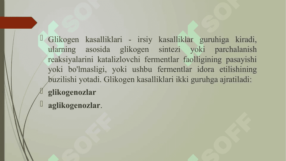 GLIKOGEN KASALLIKLARI Glikogenoz. Aglikogenoz. 3