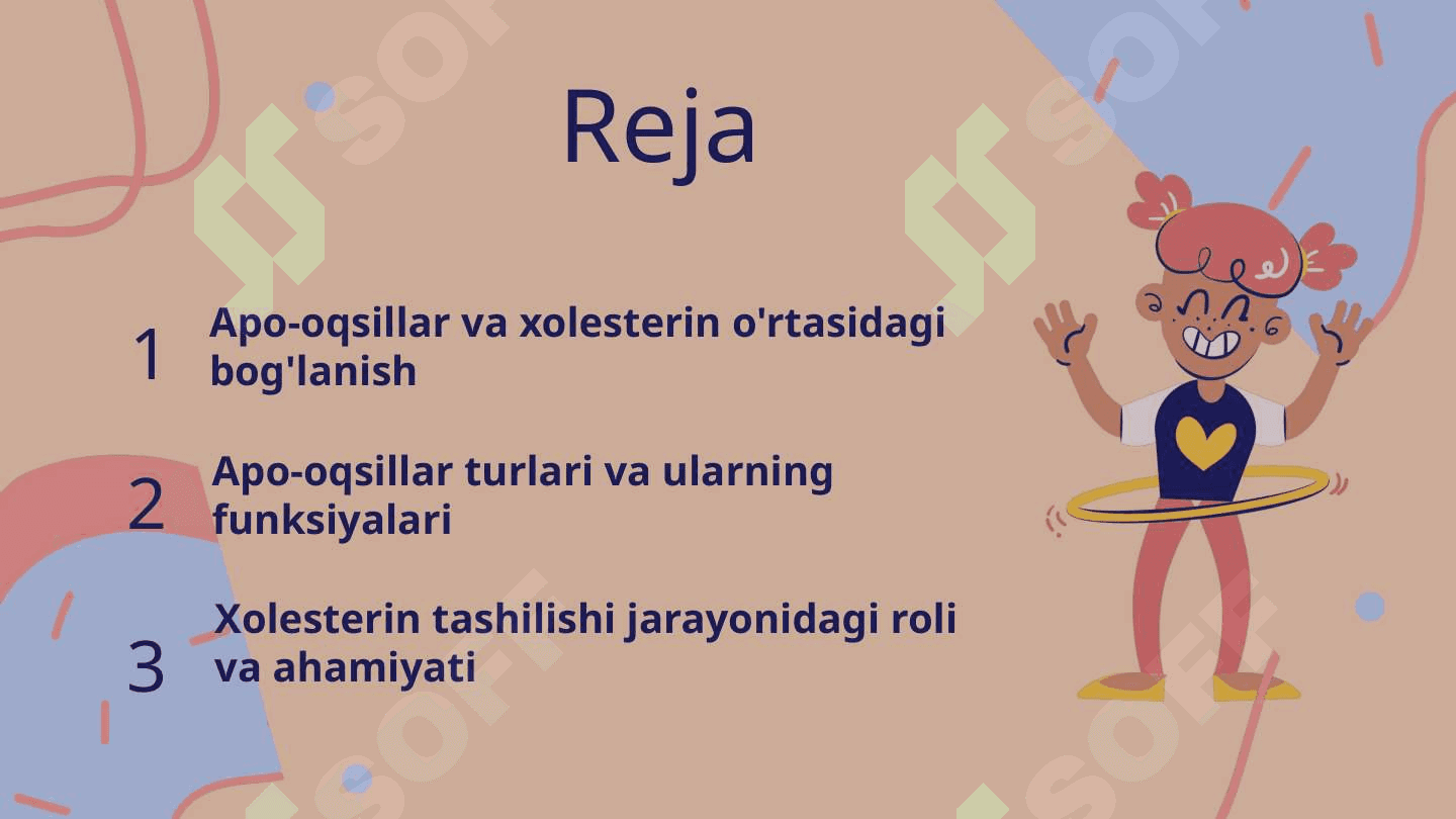 XOLESTERIN TASHILISHIDA  QATNASHUVCHI APO –OQSILLARXOLESTERIN TASHILISHIDA  QATNASHUVCHI APO –OQSILLARXOLESTERIN TASHILISHIDA  QATNASHUVCHI APO –OQSILLAR 3