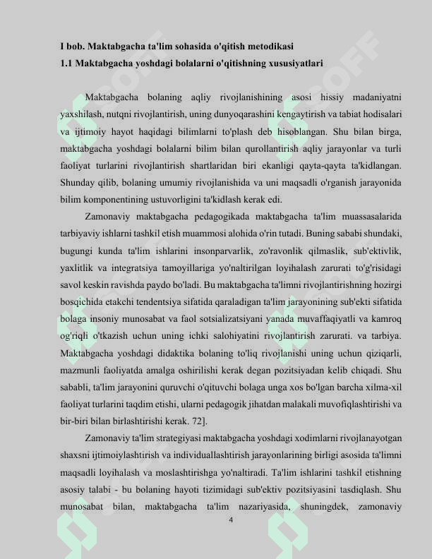 Maktabgacha ta’lim yoshdagi bolalarni o`qitish metodlari 4